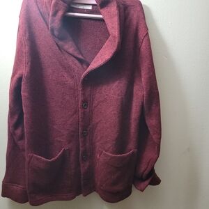 Levi's Women's Deep Red Teddy Jacket